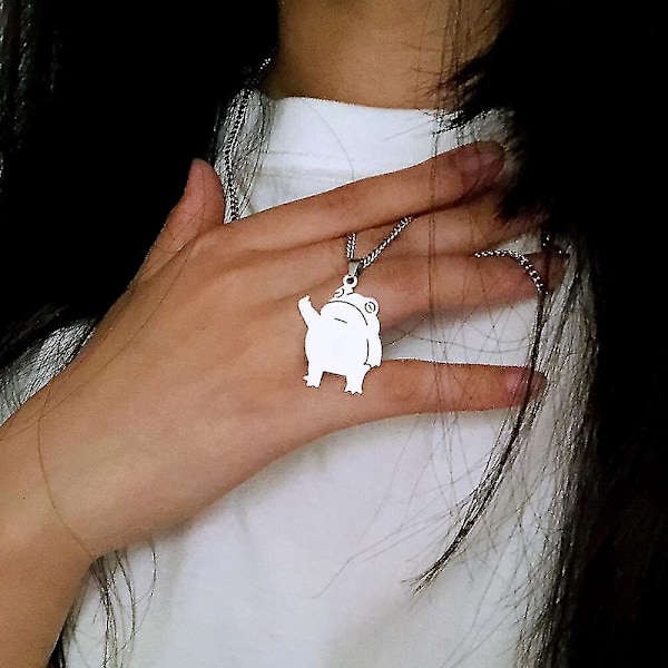 Hip Hop -tyylinen titaaniteräksinen doodle-riipuskaulakoru pareille - Kpop Korean Fashion Jewelry