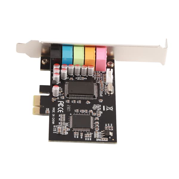 Lydkort 6 Kanaler Stereo Desktop Lydsignal Konvertering Maskinvare med Driver-CD
