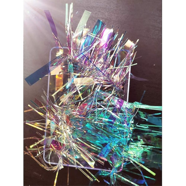 Namotu 3 väriä Aurora lasipaperikynsitarra,suosittu heijastava peilikuvio Rikkoutunut lasipaperikynsi 3d rikkoutuneita lasikappaleita tee itse nail art