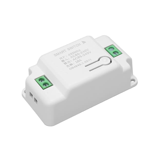 Smart dimmermodul RF-kontroll 10A AC85240V lysautomatiseringsmodul for husholdningsapparater