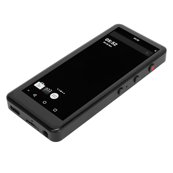 MP4-soitin HD-melunvaimennus HiFi-ääni 4 tuuman täysi kosketusnäyttö Kannettava musiikkisoitin Bluetooth WiFi Androidille Musta 64GB