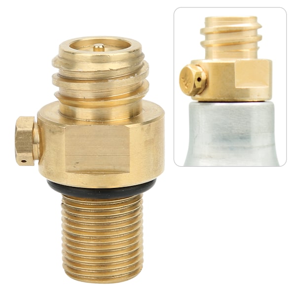 Påfyllningstillbehör CO2-ventil adapter M18x1.5 gängad ersättningsventil för sodavatten mässing stiftventil