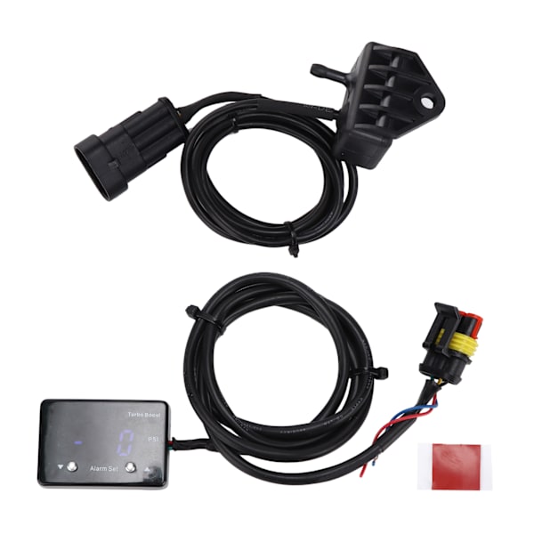 12V Racing Digital Turbo Boost Temp-måler ‑14 til 40 PSI Blå LED Universal til vakuumolietryk
