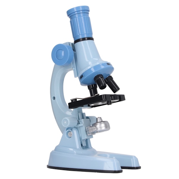 Barnmikroskopset Klar bildkälla Science Educational Magnifier Toy with LED Light Blue