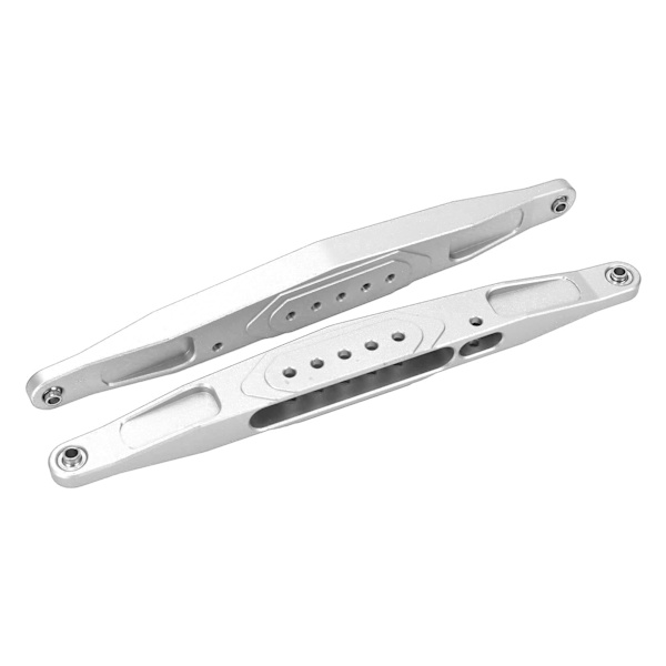 2st RC bakre nedre släparm aluminiumlegering hög hållfasthet för Losi Baja Rey Hammer Rey 1/10 RC bil Silver