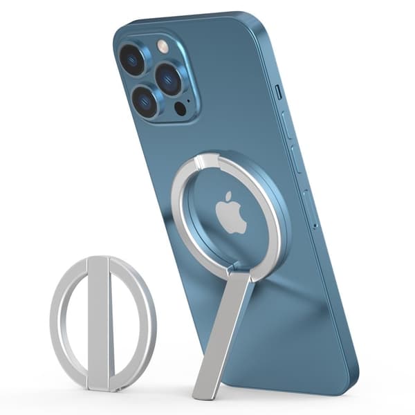 R-JUST Universal ringformet telefonholder - Sølv Silvergrå silver