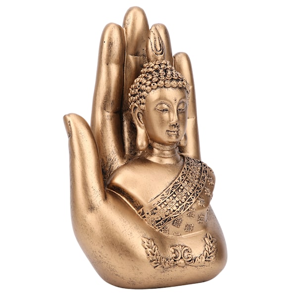 Hjemmets antikke harpiks Buddha-statue Ornament Kunst Håndverk Kontor Skrivebord Dekorasjon Tilbehør