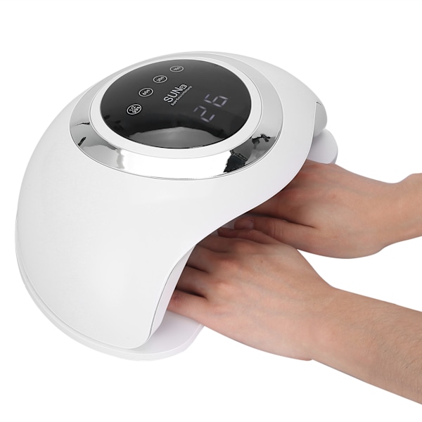 168W Gel Polish Tørre Dobbeltlys UV Neglelampe Infrarød Induktion Neglehærdende Maskine 100~240V US Stik