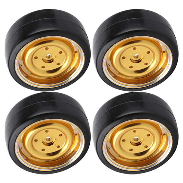 4kpl 63 mm RC-auton metallivanteet Driftdäck varaosat Tarvikkeet Sopii WPL D12 RC-kuorma-autoon