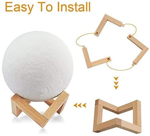 Trådløs Månlampe 3D