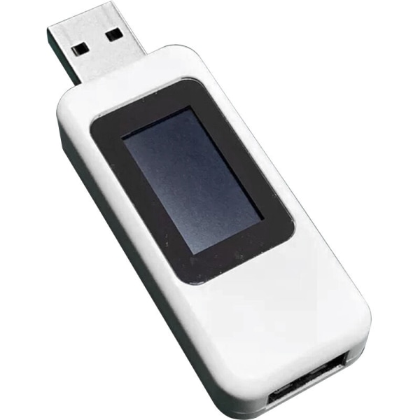 KWS-MX18 färgskärm USB testare, spännings- och strömmätare, vit