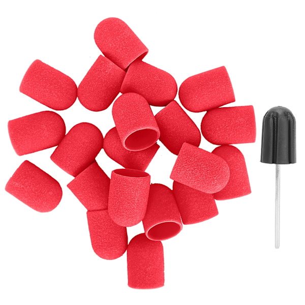 Nail Art Sliplock Nagelborr Polering Slipning Slipband Set (16 x 25 mm)Röd