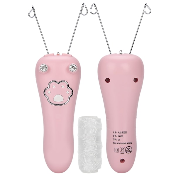 Elektrisk Bomulds Tråd Epilator Kropshårfjerner Tråd Enhed Fysisk Fjernelsesværktøj Rosa