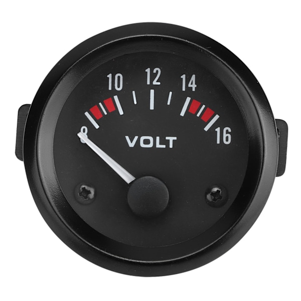 Bil Universal 12V Voltmeter 52mm/2in Spänningsmätare Mätare 8-16V BX100007