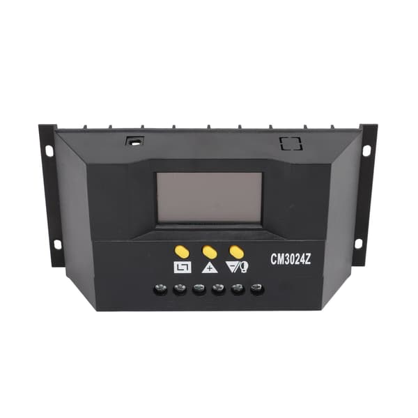 PWM Solcellsladdningsregulator med LCD-display, intelligent PWM Solpanelregulator med termisk sensor