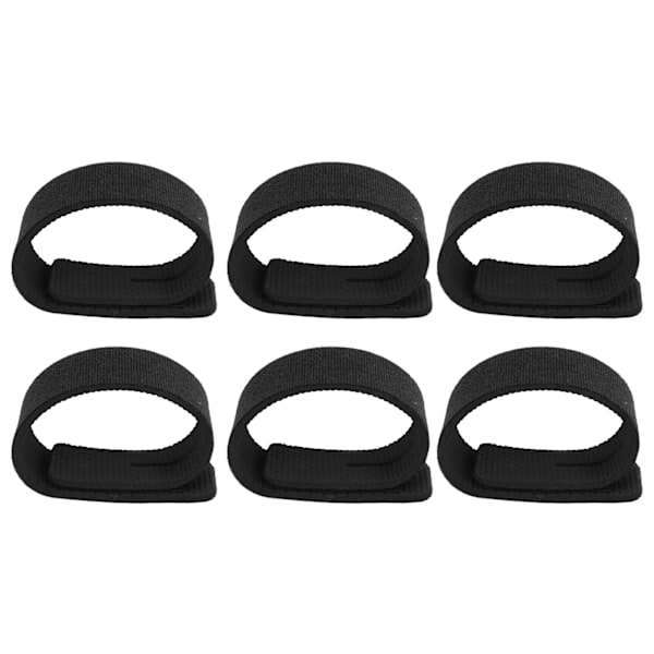10 stk Fiske Stang Beltebånd Elastiske Remmer Fiskeutstyr Bånd Kabelbete Casting Spinning Fluestang Stangbånd Holder Svart