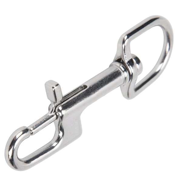Dykk i rustfritt stål Enkelendede Snap Clips Single Eye Bolt Snap Hooks Spenne 100 mm/3,9 tommer