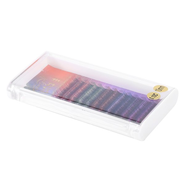 Gradient Färg Skönhet 3D lösögonfransar Tjocka ögonfransar Förlängning Makeup Tool 10mm