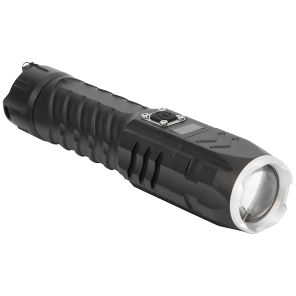 Ultraljusbar utomhusficklampa Zoombar Fokuserande USB Uppladdningsbar Smart Power Display