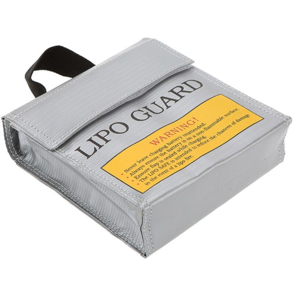 15,5*15,5*5 cm Silverglasfiber högkvalitativ RC LiPo-batterisäkerhetsväska Safe Guard Laddningssäck
