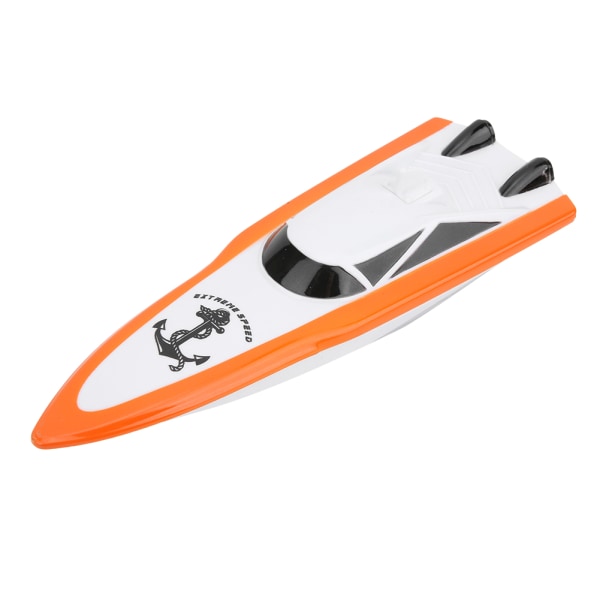 ABS 2.4G Fjernstyret 4 Kanaler Mini RC Båd Elektrisk Skibsmodel Børns Vandlegetøj Orange 100B4