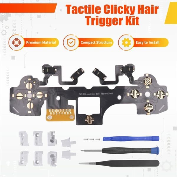 Ergonomisk touch-triggerkit med mikrokontakt til controller til BDM-030/040/050, skulderknap, mus B