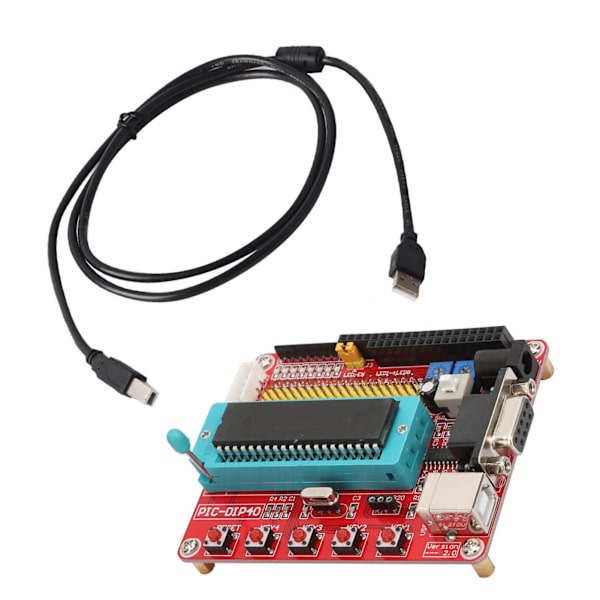 Microchip Learning Board PIC16F877A Microcontroller Udviklingskort med RS232 Interface