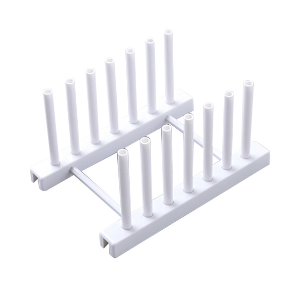 1 Pc. Removable Plate Drying Rack Drain Board Stand Holder for Kitchen Utensils (White)