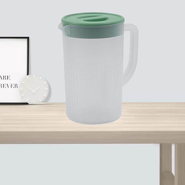 Plastkanna med lock Stor kapacitet Hög temperaturbeständig kallvattenkanna för juice Te Matcha Green
