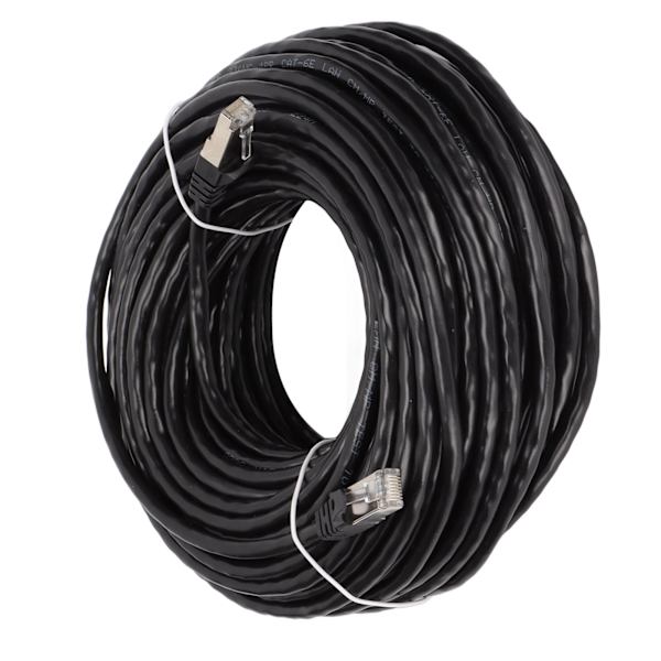 Cat 6 Ethernet-kabel EMI-beskyttelse Lav returtap 10 Gbps Høyhastighets RJ 45-kontakt Internettkabel for PC 30 meter