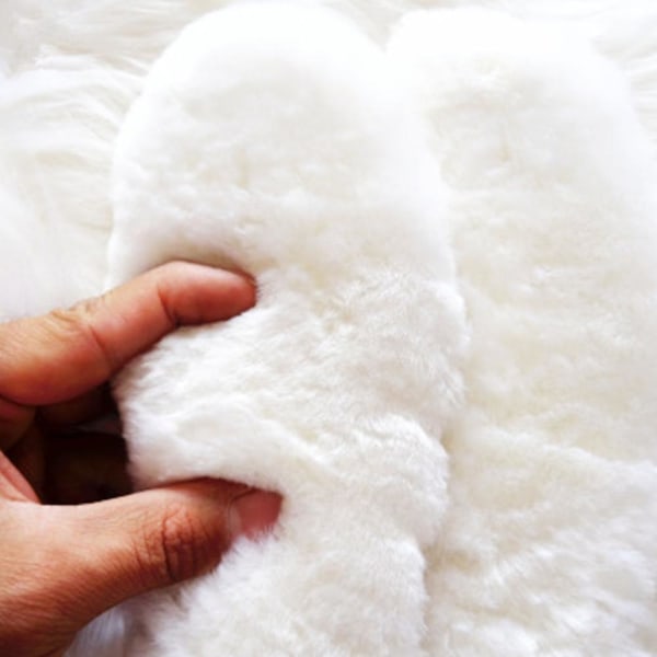 Fuzzy fåreskinds-indlægssål, varm tyk fluffy lammeuldsindlæg 37