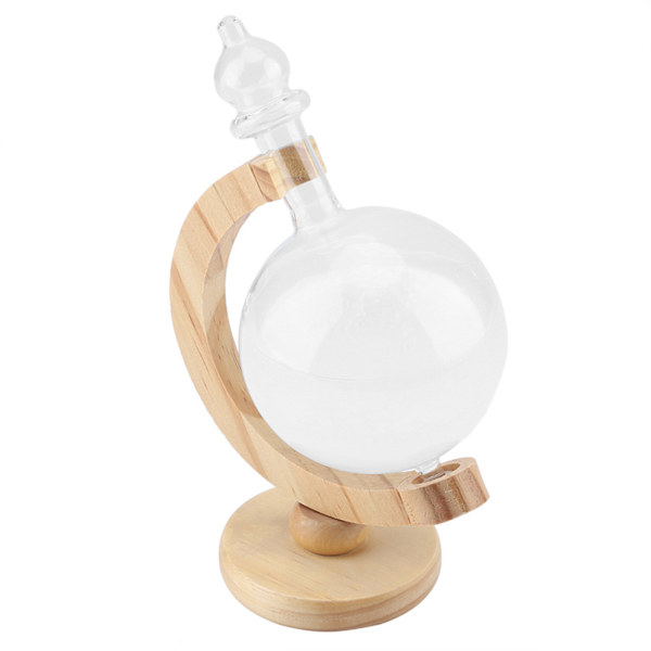 Storm Glas Creative Globe formad Storm Glasflaska Desktop Väderstation väderprediktor