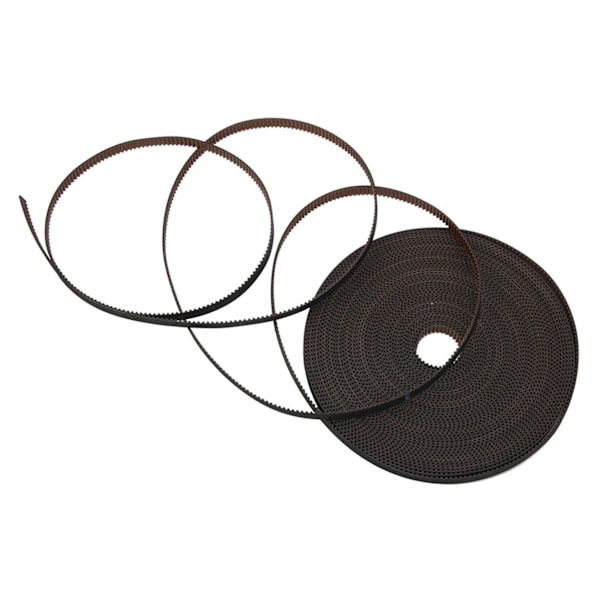 GT26mm gummikuggrem höghållfast flexibelt halkfritt synkront bälte svart (10m 32,8ft)