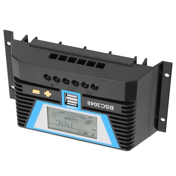 Solcellecontroller til forskellige batterier BSC3048 30A 12V/24V/36V/48V Opladningskontrol