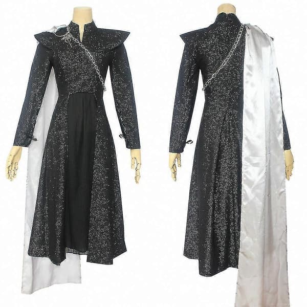 Ny Cosplay Game of Thrones Sæson 7 Daenerys Targaryen Dragemoder Kostume Hurtig[LD] XL