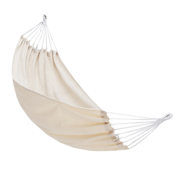 Utomhus Swing Hängmatta Förstärkt Anti Rollover Hängmatta inomhus Hängstol för hem sovsal Sommar Camping Beige Dubbel 190x150cm/74.8x59.1in
