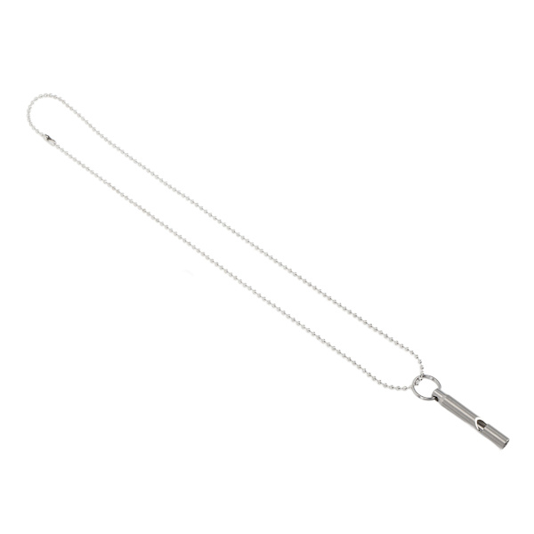 Utomhus Emergency Whistle Titanium Alloy EDC Whistle Pendant Halsband för vandring Fiske Camping Backpacking