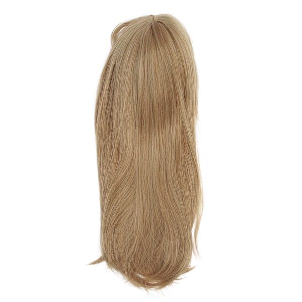 lc6083‑1 Guld peruk med lång rakt hår med lugg Cosplay falskt hår peruk för fest Halloween 60 cm