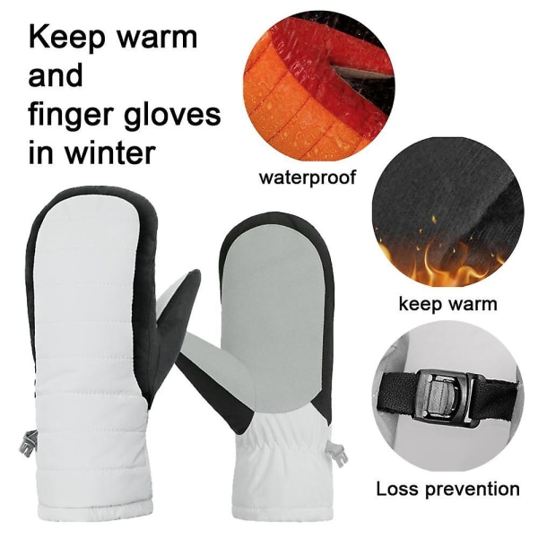 Toddler Mittens Snow Boys Waterproof Gloves Kids Ski Winter Gloves For