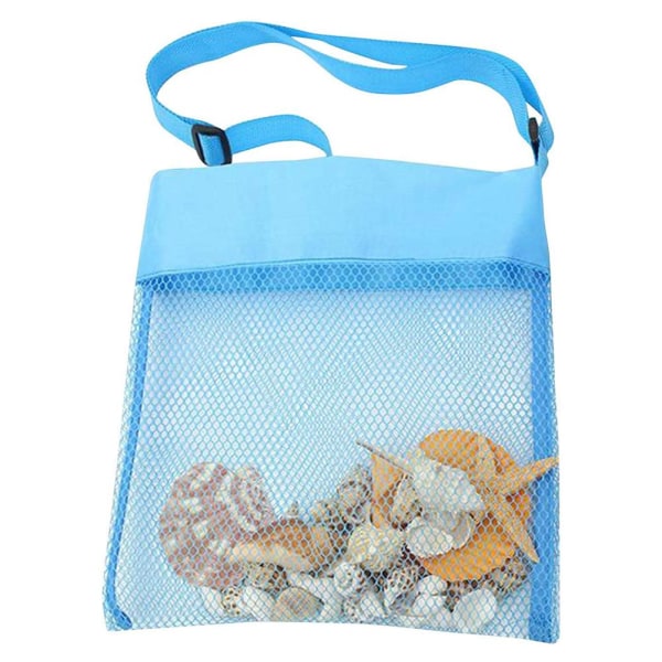 Colorful Mesh Beach Bags for Kids Portable Sand Away Beach Treasures Seashell Bags Toy Storage Bag Mesh Beach Bags