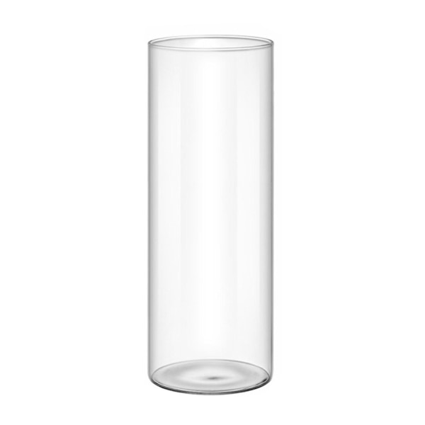 8cm*15cm högt borosilikatglas rak multifunktionell vas för gröna växter, blommor, hydrokultur och landskap 10*30cm