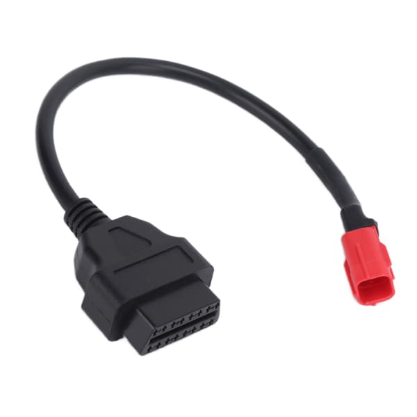 Motorcycle OBD 16 Pin to 6 Pin Connection Cable Flexible Black Maintenance Modification