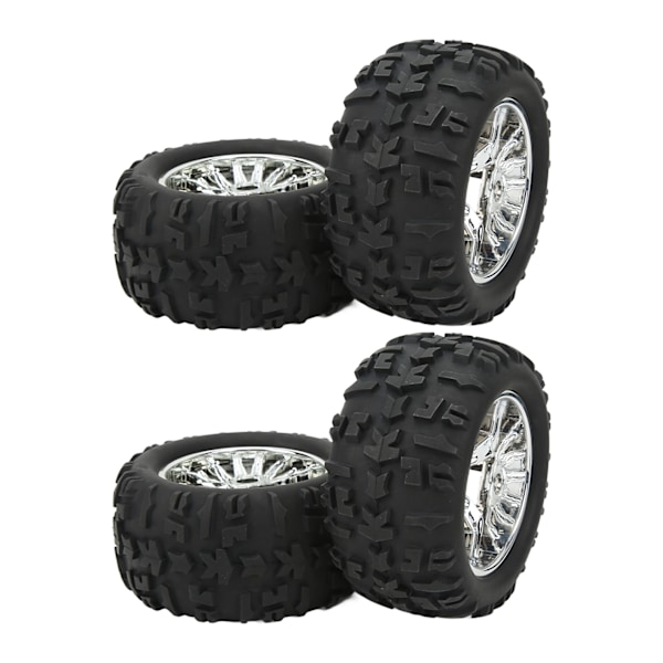 4st RC gummidäck Stark dämpning Slitstarka utbytesgummi däck för Traxxas Maxx Arrma Kraton 1/8 1/10 RC bil
