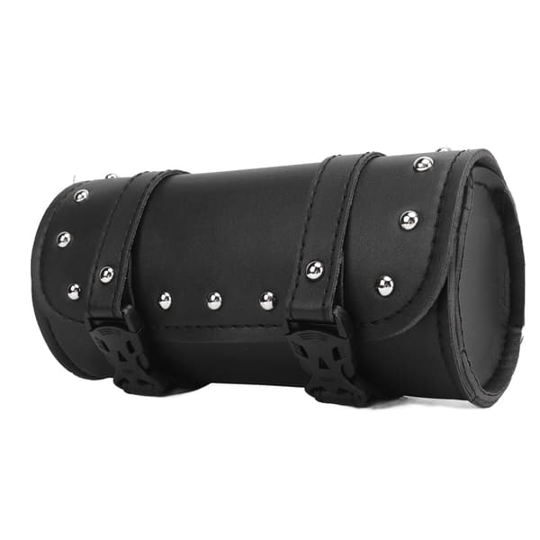 1st Motorcycle Tool Bag Black 2-Strap Buckle Closure Tool Waterproof Durable Multifunctional for Motorcycle Electric Car