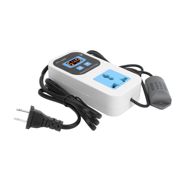 Digital fugtighedsregulator Befugtning Affugtning Switch Socket 0%~99%RH WT2000 110220V (US-stik)