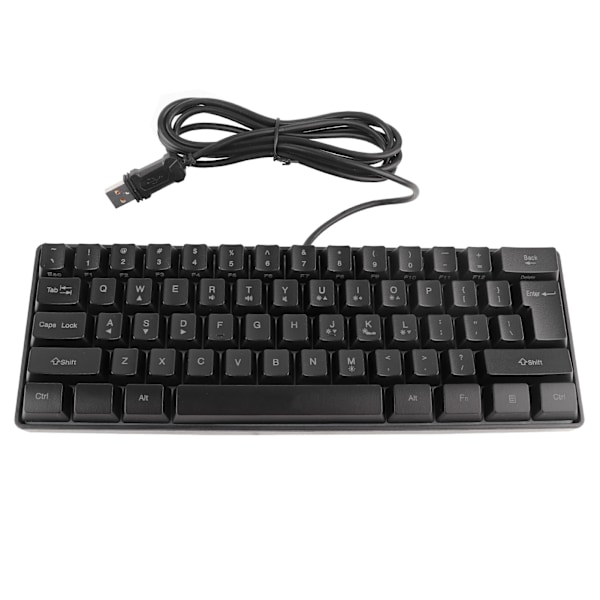 HXSJ V700 Tangentbord USB RGB Bakgrundsbelysning Speltangentbord med 61 Tangenter för Laptop Dator