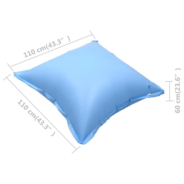 vidaXL Oppblåsbare vinterputer for bassengtrekk 4 stk PVC Blå 3150