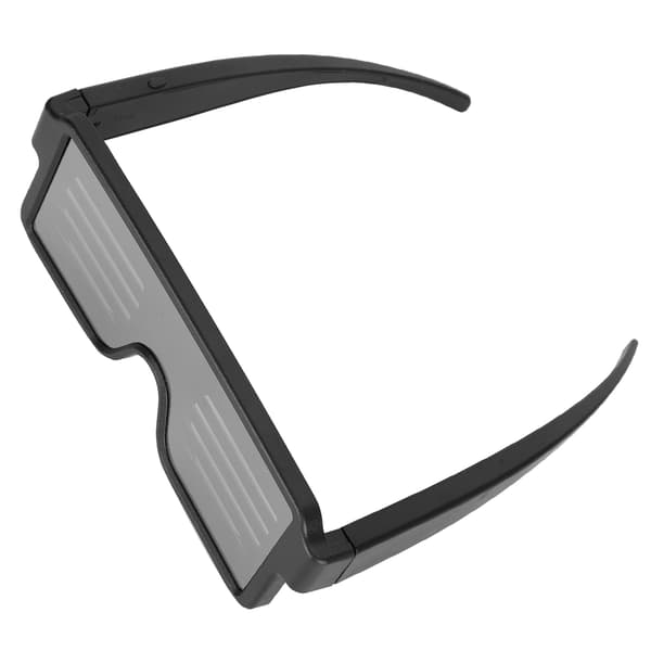 Glowing Glasses Bar Concert Shutter Pattern Lighting Accessories LED Glasses USB Charging