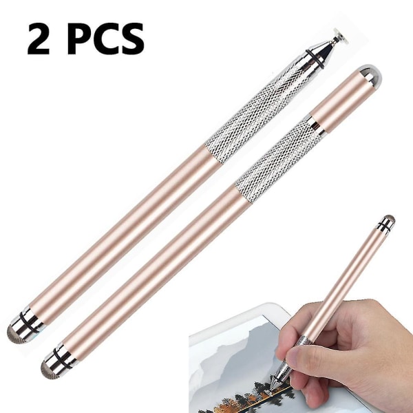 Stylus-pennor för pekskärmar, Stylus-pennor Kapacitiv pekpenna med hög precision för Ipad Iphone Tabletter Universal pekskärmsenheter Rose gold