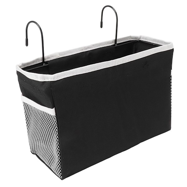 Säng förvaring Korg Krok Hängande Canvas Bag Rail Organisation Hylla för sovsal Office Vardagsrum